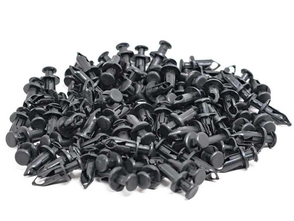 100 Pack of Polaris 7661855 Plastic Body Rivet Push Pins | UTV Inc