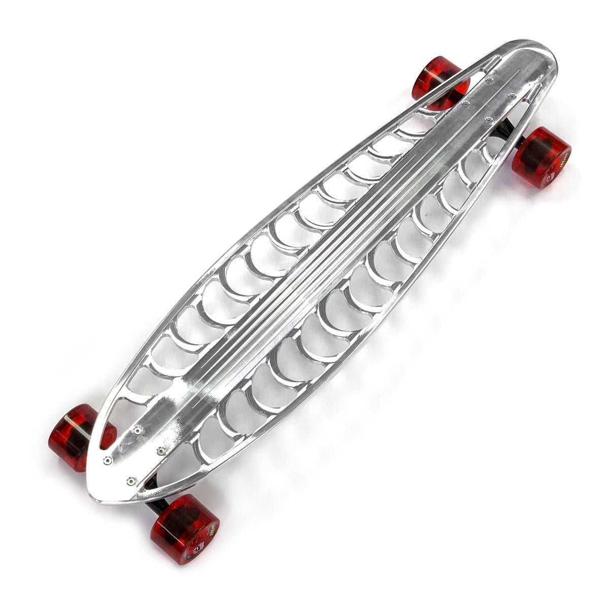 36" Billet Aluminum CNC Machined Longboard Skate Board Complete