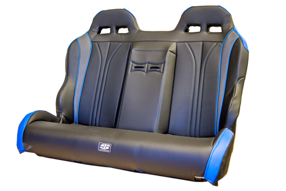 SIMPSON VORTEX II REAR BENCH SEAT CARBON FIBER BLACK AND VOODOO BLUE