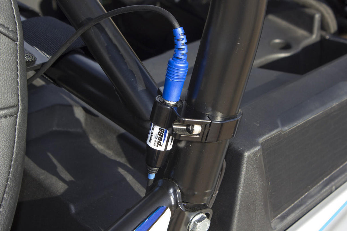 UTV INC 1.5" BILLET ALUMINUM PCI & RUGGED RADIO 1/4" HEADSET PLUG JACK MOUNT