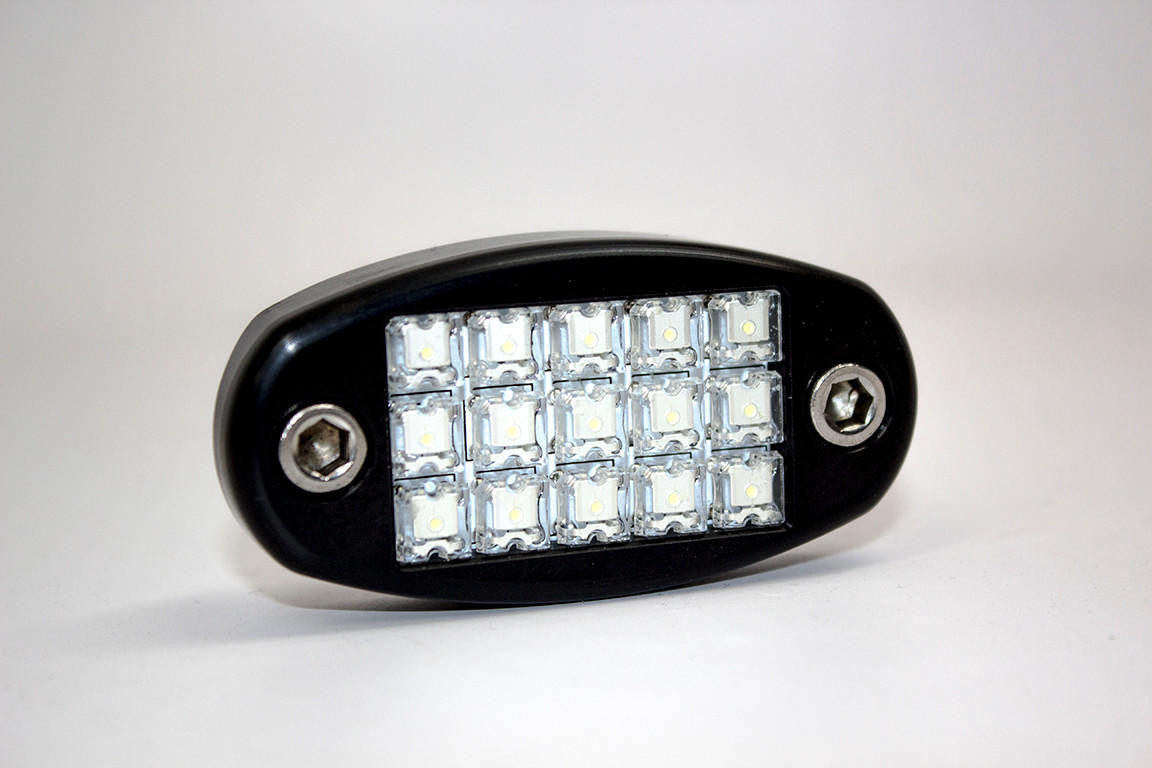 UTV INC 1.75" BILLET ALUMINUM 15 LED DOME LIGHT - BLACK ANODIZED FINISH