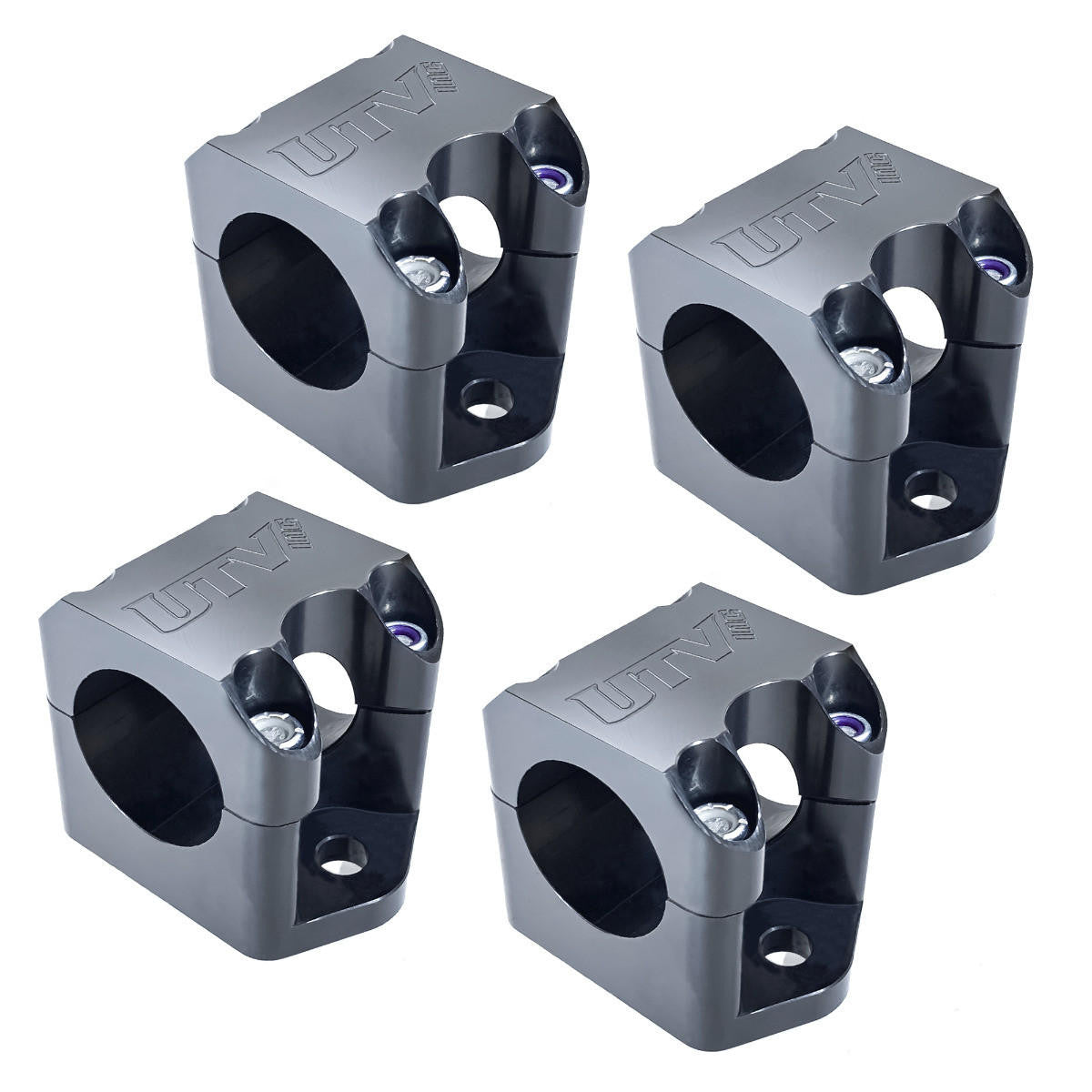 UTV INC 1.75" BILLET ALUMINUM CLAMP ON MOUNTING BRACKET KIT FOR POLARIS CLICK-6 HARNESS