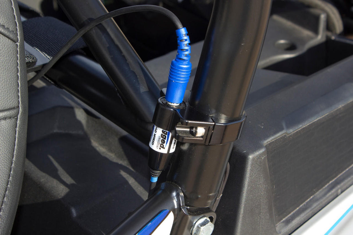 UTV INC 1.75" BILLET ALUMINUM PCI & RUGGED RADIO 1/4" HEADSET PLUG JACK MOUNT