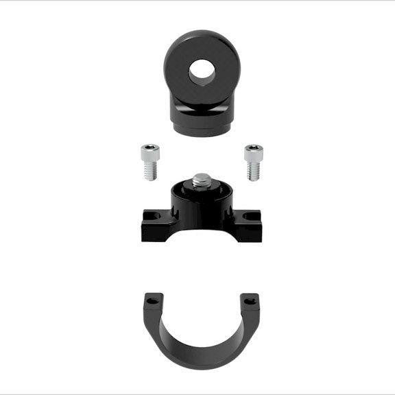 UTV INC 1.75” CLAMP ON BLACK ANODIZED BILLET ALUMINUM ADJUSTABLE WHIP MOUNT