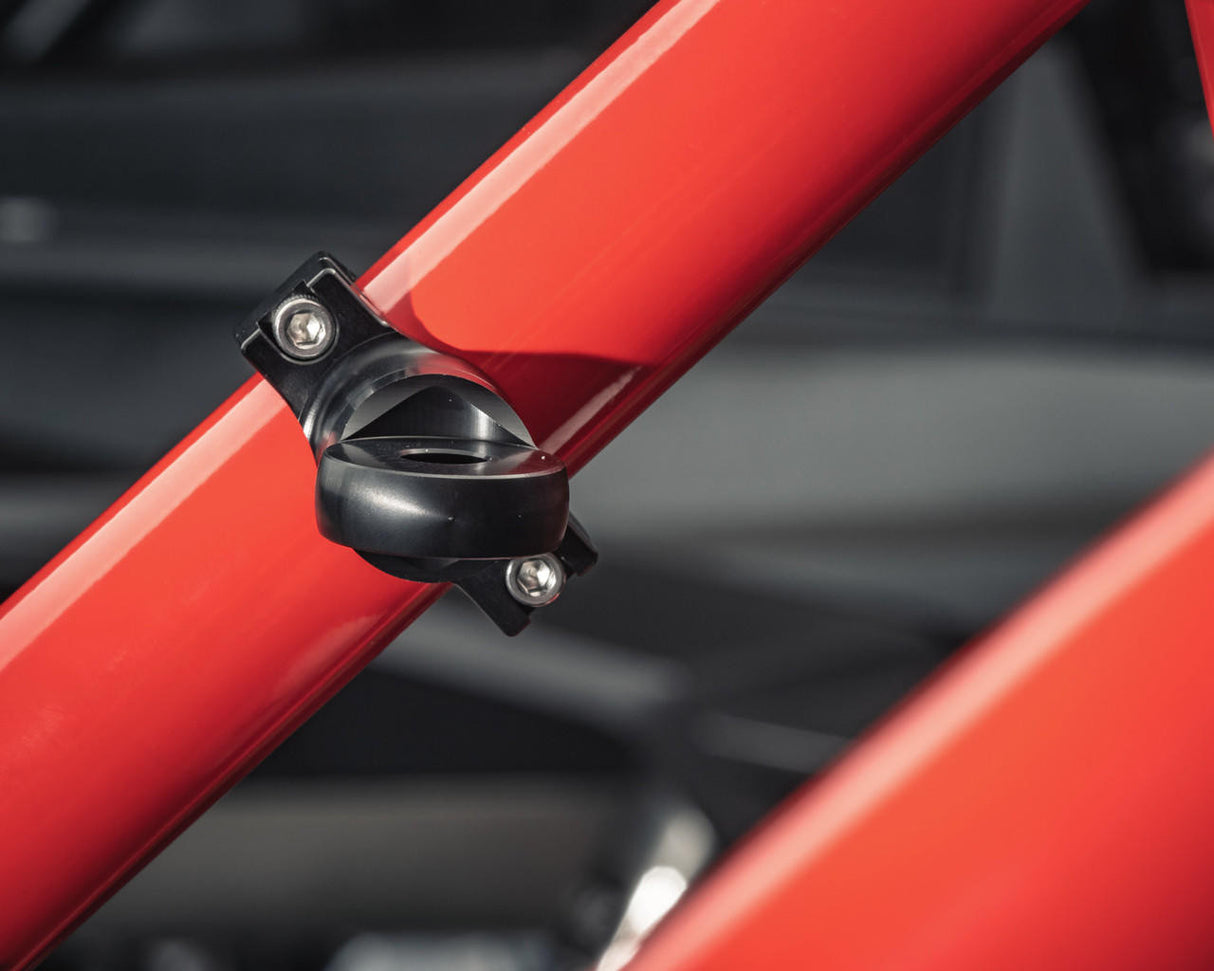 UTV INC 1.75” CLAMP ON BLACK ANODIZED BILLET ALUMINUM ADJUSTABLE WHIP MOUNT