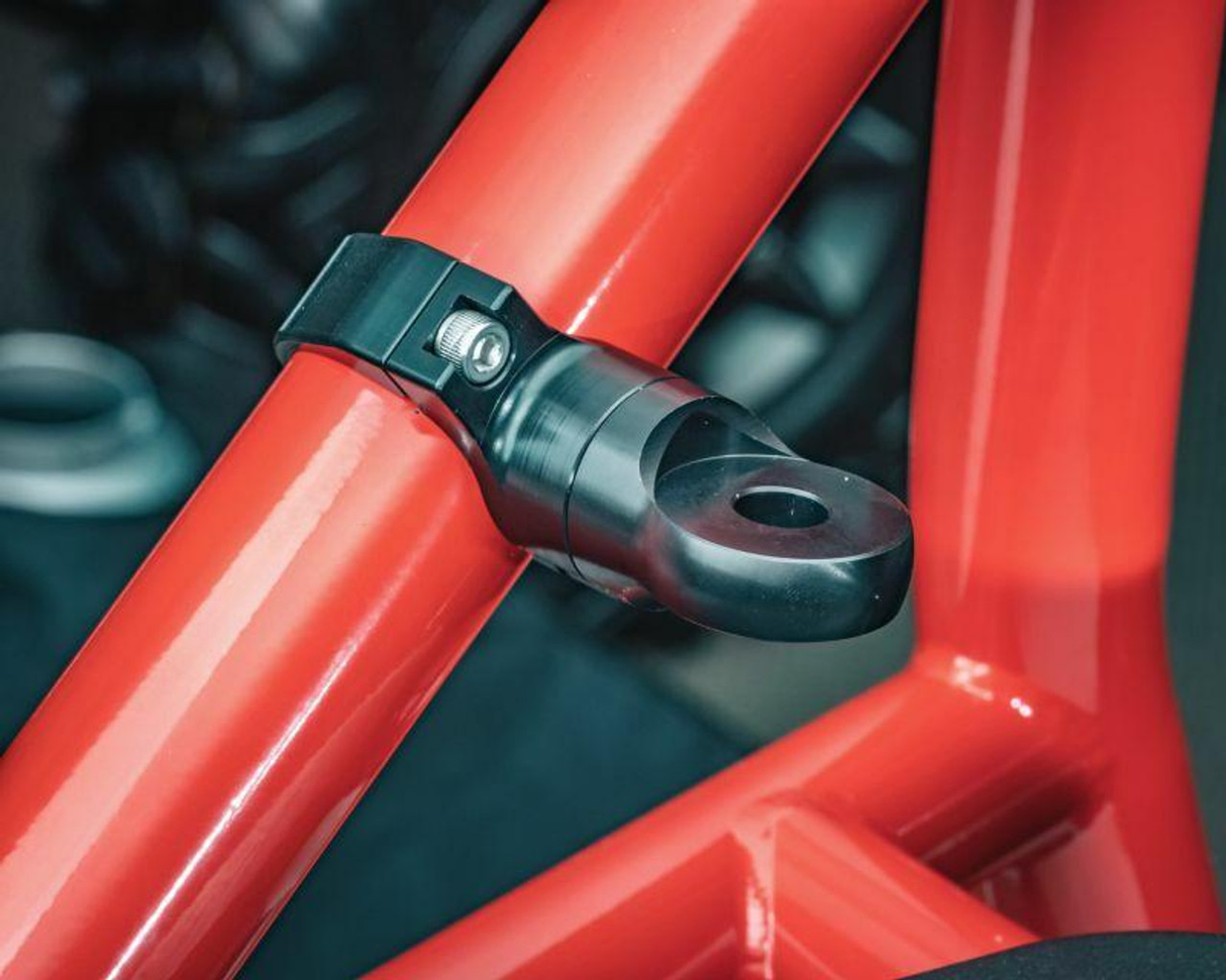 UTV INC 2” CLAMP ON BLACK ANODIZED BILLET ALUMINUM ADJUSTABLE WHIP MOUNT