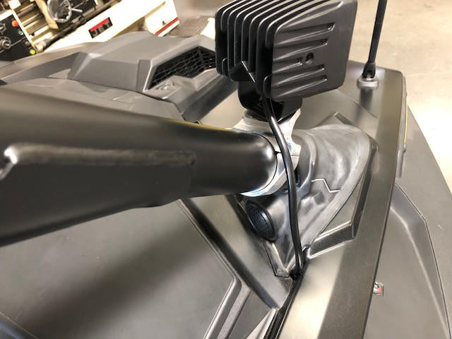 UTV INC 2.0" CLAMP ON BILLET A-PILLAR MOUNT - MACHINED