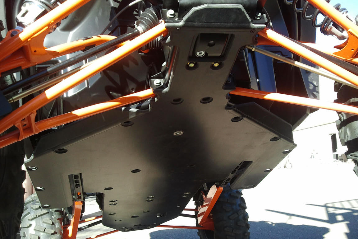 UTV INC 2014-2015 POLARIS RZR XP 1000 2 SEAT 3/8" UHMW 1 PIECE RACE SKID PLATE