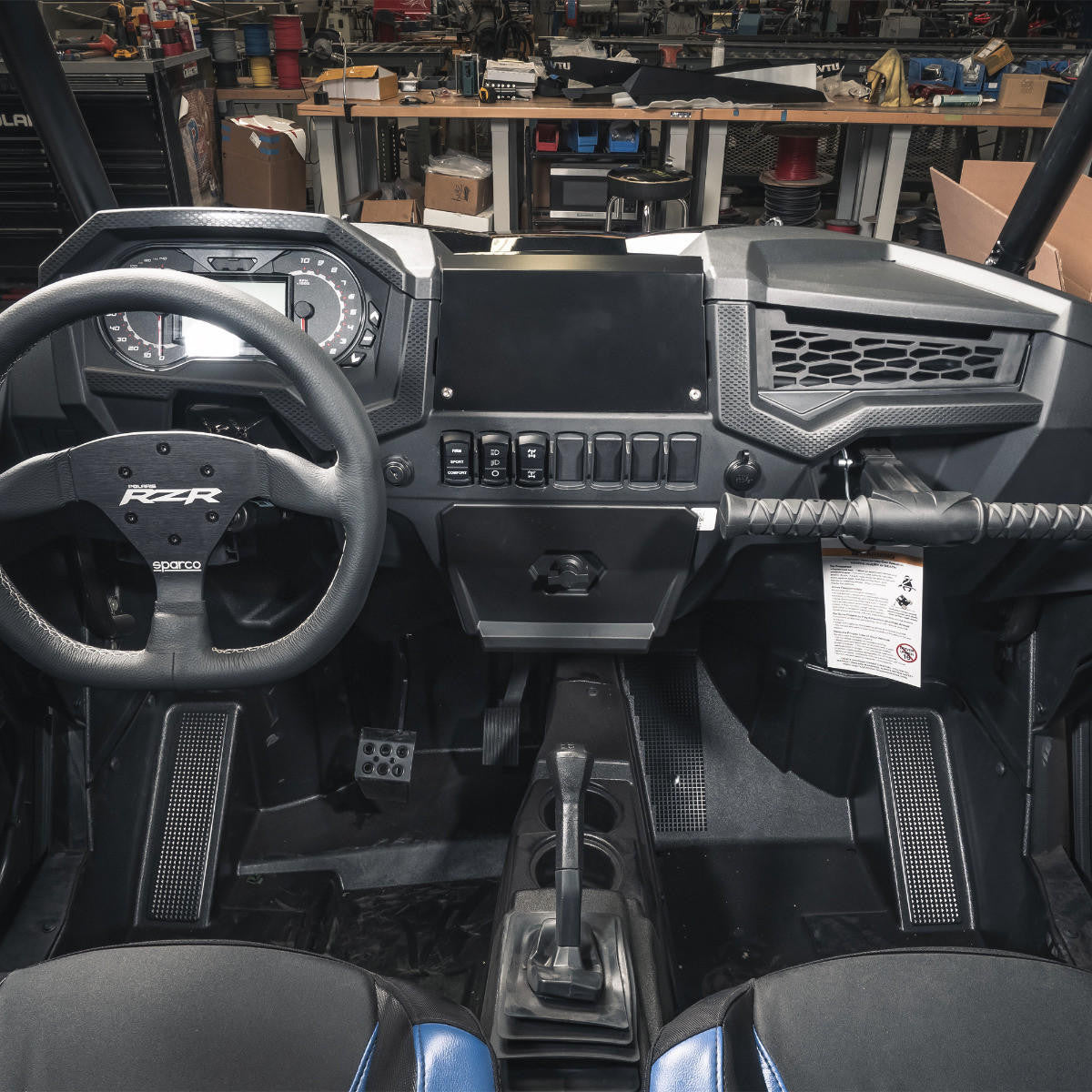 UTV INC 2019+ POLARIS RZR UNIVERSAL DASH-TABLET MOUNTING DASH PLATE