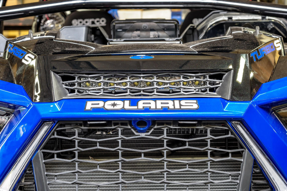 UTV INC 2019 + POLARIS RZR XP TURBO & TURBO S 10” SINGLE ROW HOOD GRILL LED LIGHT BAR MOUNTS