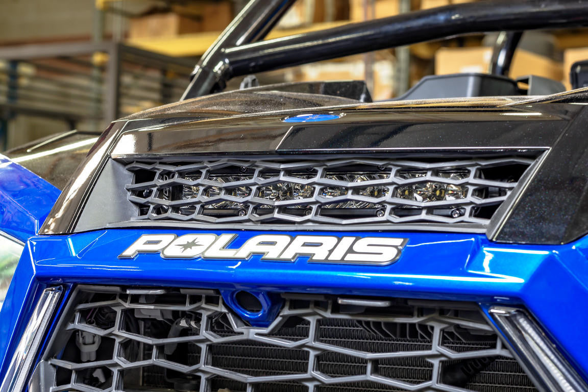 UTV INC 2019 + POLARIS RZR XP TURBO & TURBO S 10” SINGLE ROW HOOD GRILL LED LIGHT BAR MOUNTS