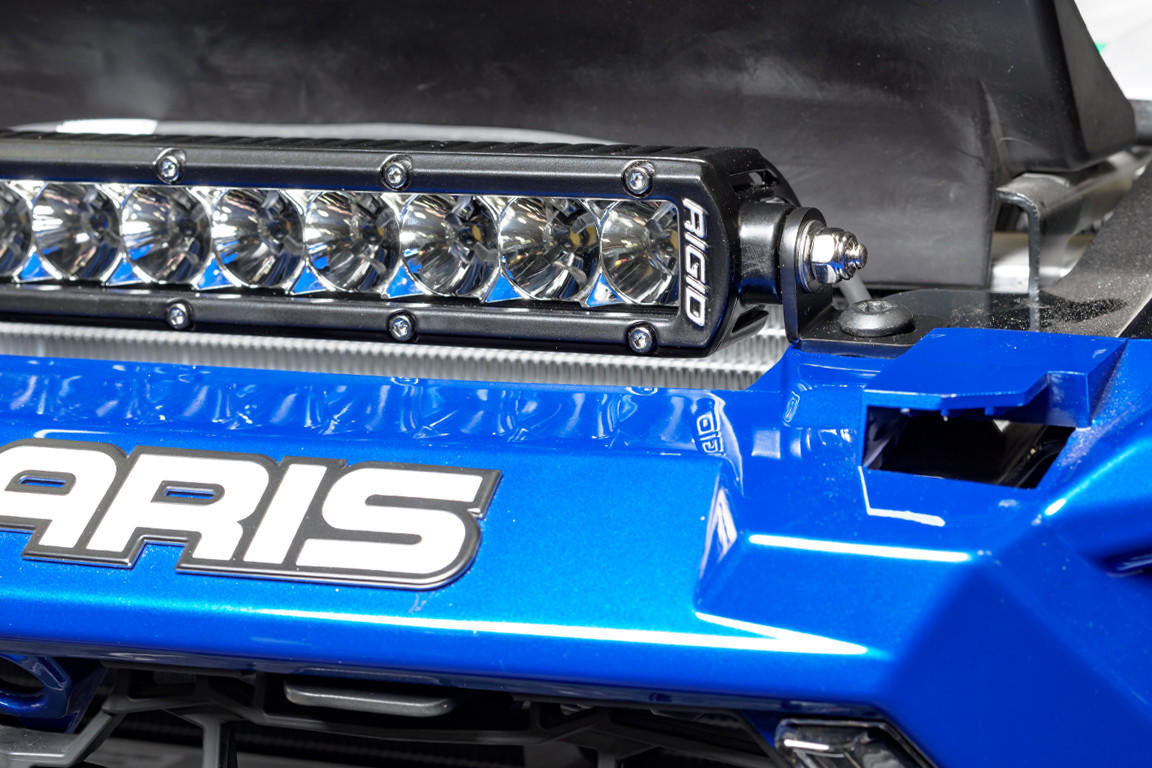 UTV INC 2019 + POLARIS RZR XP TURBO & TURBO S 10” SINGLE ROW HOOD GRILL LED LIGHT BAR MOUNTS