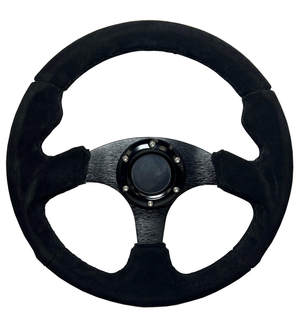 UTV INC 6 BOLT SUEDE STEERING WHEEL