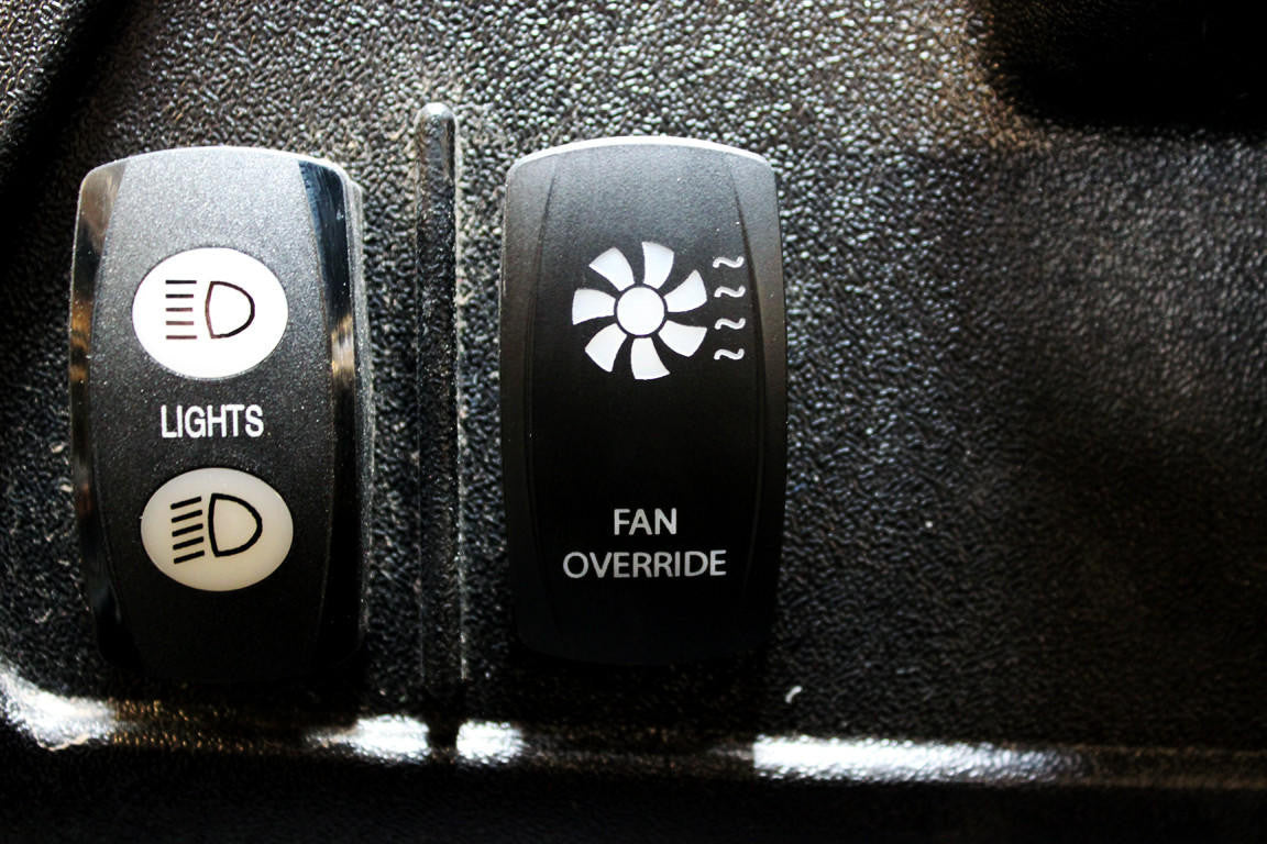UTV INC BACK LIT SWITCH - FAN OVERRIDE