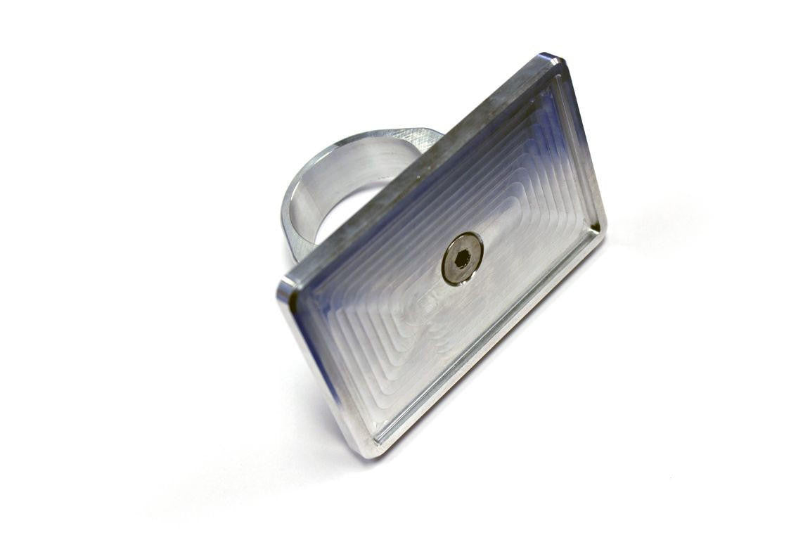 UTV INC BILLET 1.75" ALUMINUM CLAMP ON GREEN STICKER PLATE