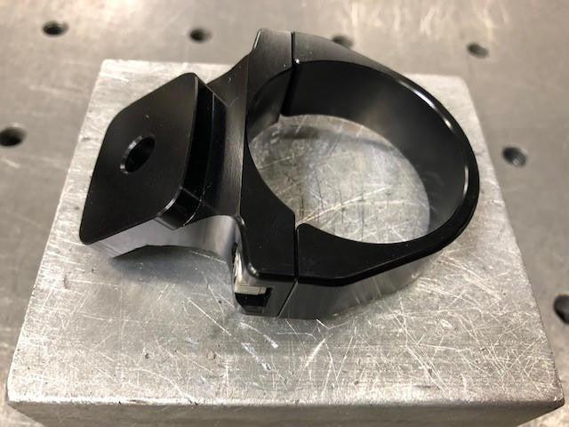 UTV INC BILLET 1.75" CLAMP ON A-PILLAR MOUNT - BLACK