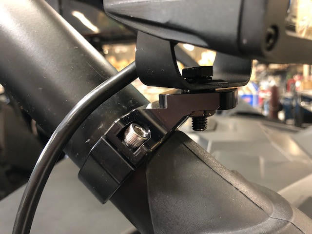 UTV INC BILLET 1.75" CLAMP ON A-PILLAR MOUNT - BLACK