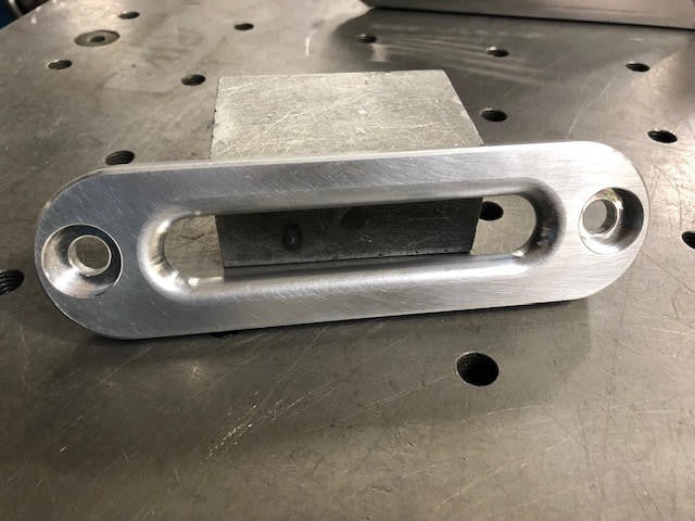 UTV INC HAWES STYLE BILLET ALUMINUM WIDE SPOOL WINCH FAIRLEAD - MACHINED