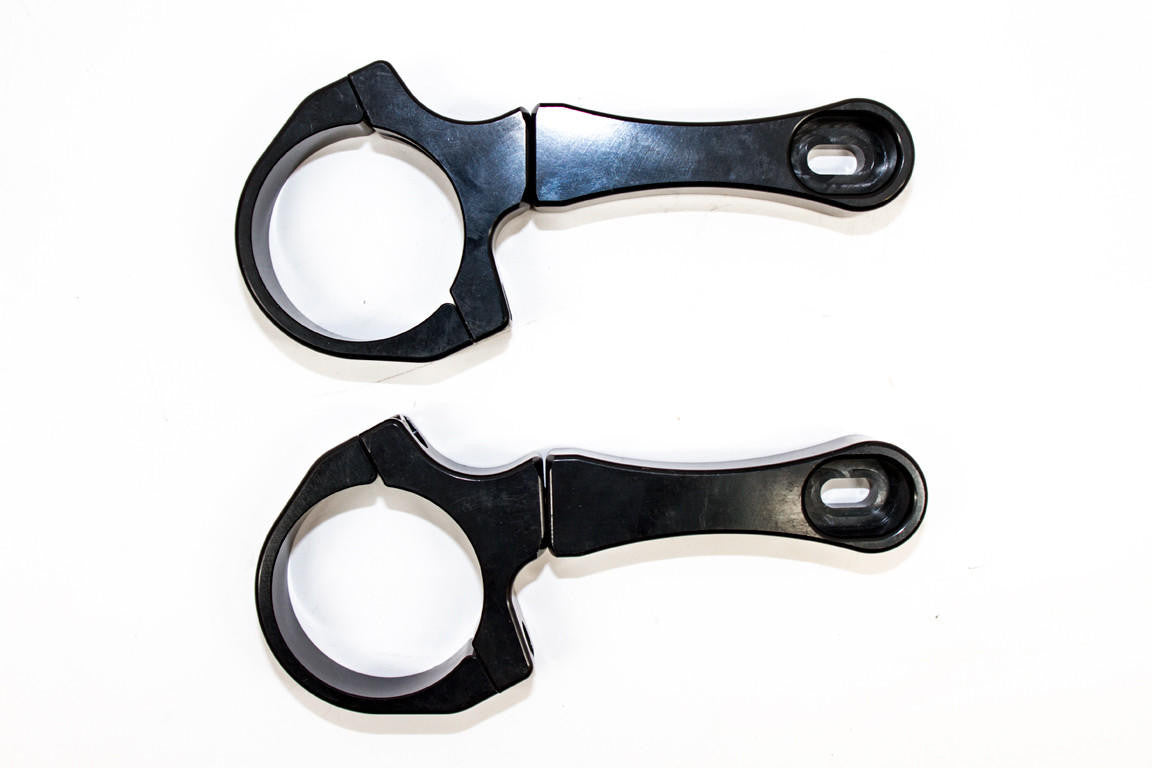 UTV INC BLACK 1.75" CLAMP ON BILLET ALUMINUM LED LIGHT BAR MOUNTS