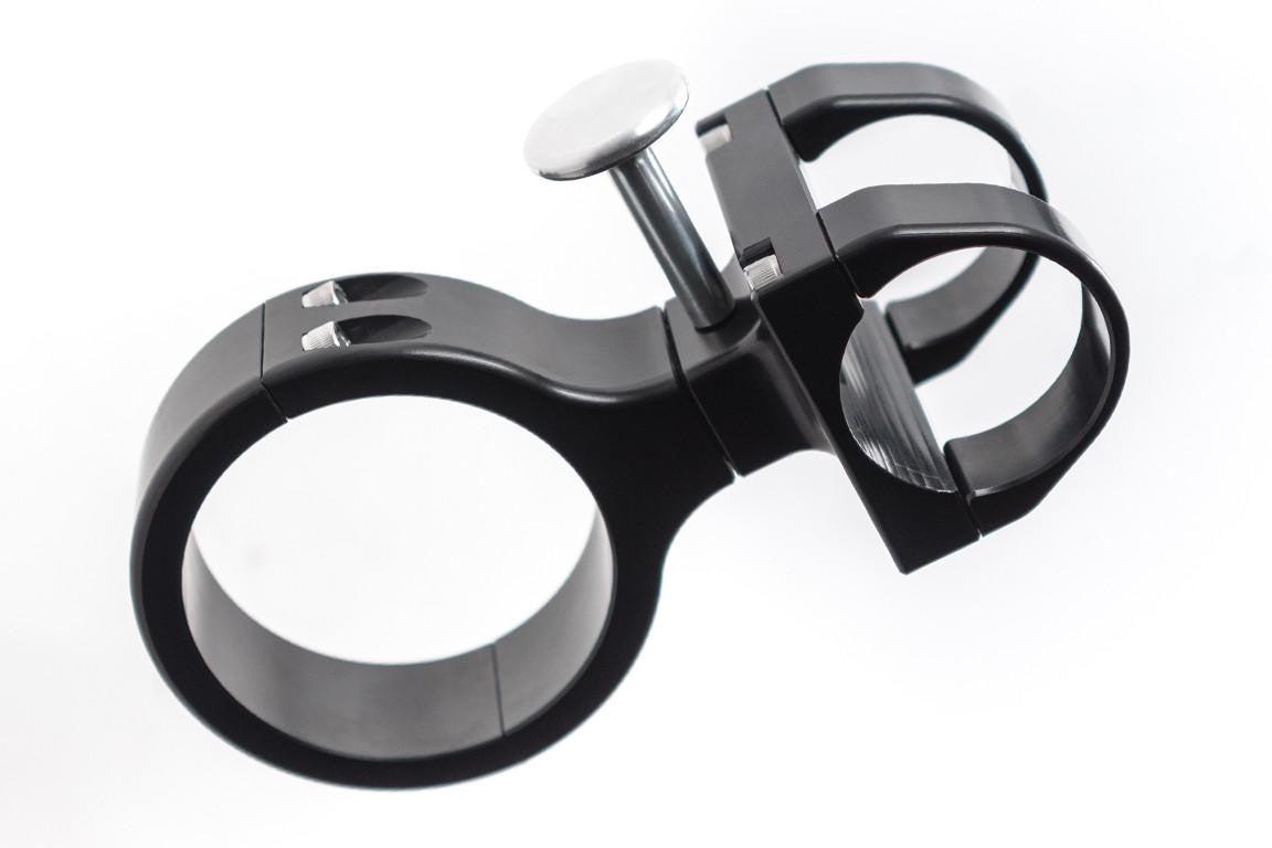 UTV INC CAN AM MAVERICK X3 1.875" CLAMP ON BLACK BILLET ALUMINUM FIRE EXTINGUISHER KIT