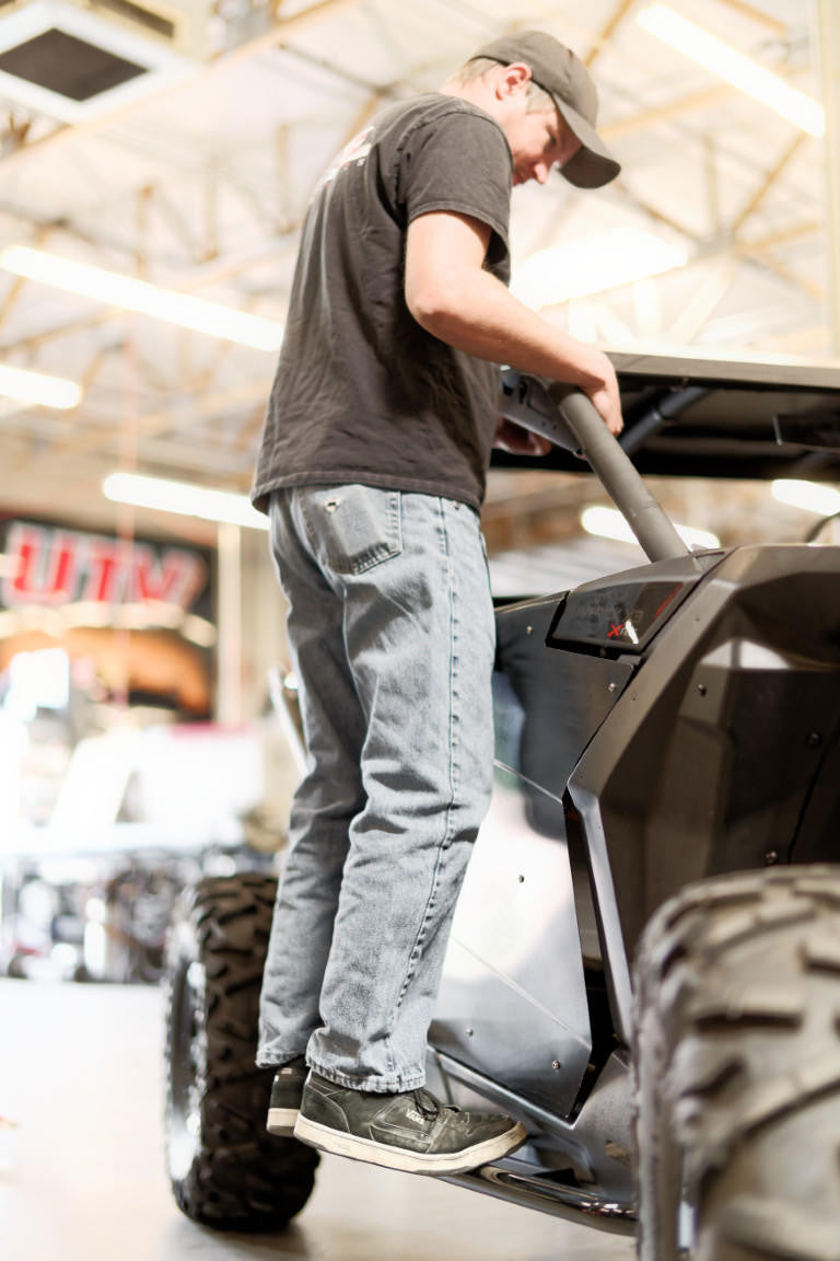 UTV INC CAN AM MAVERICK X3 2 SEAT NERF BAR ROCK SLIDER SIDE STEPS