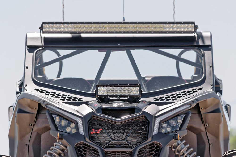 UTV INC CAN AM MAVERICK X3 SHOCK TOWER 10" LED LIGHT BAR MOUNT