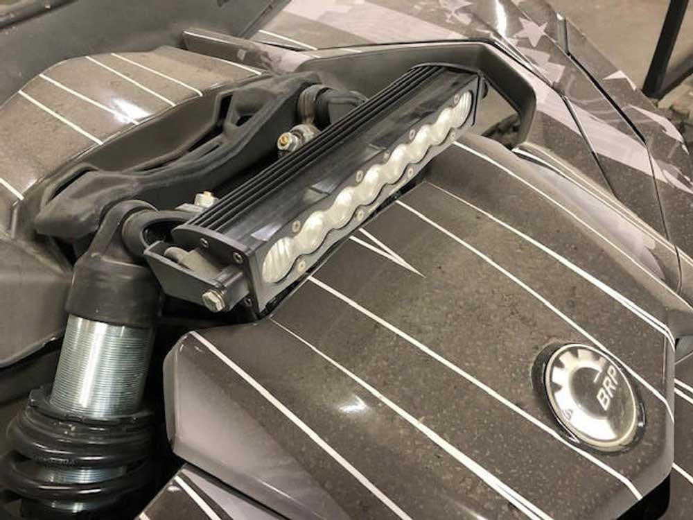 UTV INC CAN AM MAVERICK X3 SHOCK TOWER 10" LED LIGHT BAR MOUNT