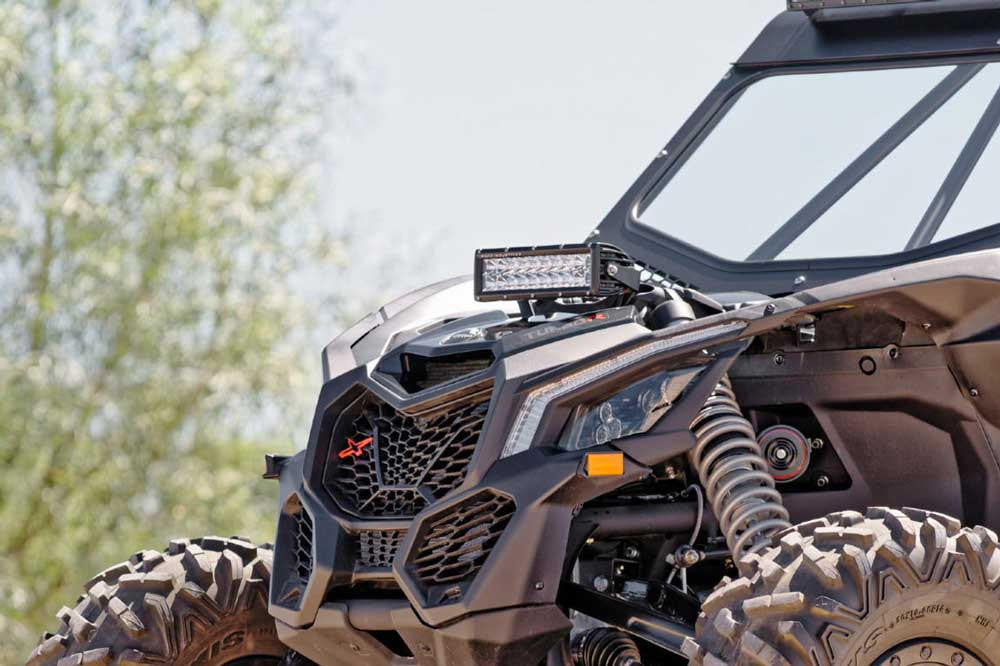 UTV INC CAN AM MAVERICK X3 SHOCK TOWER 10" LED LIGHT BAR MOUNT