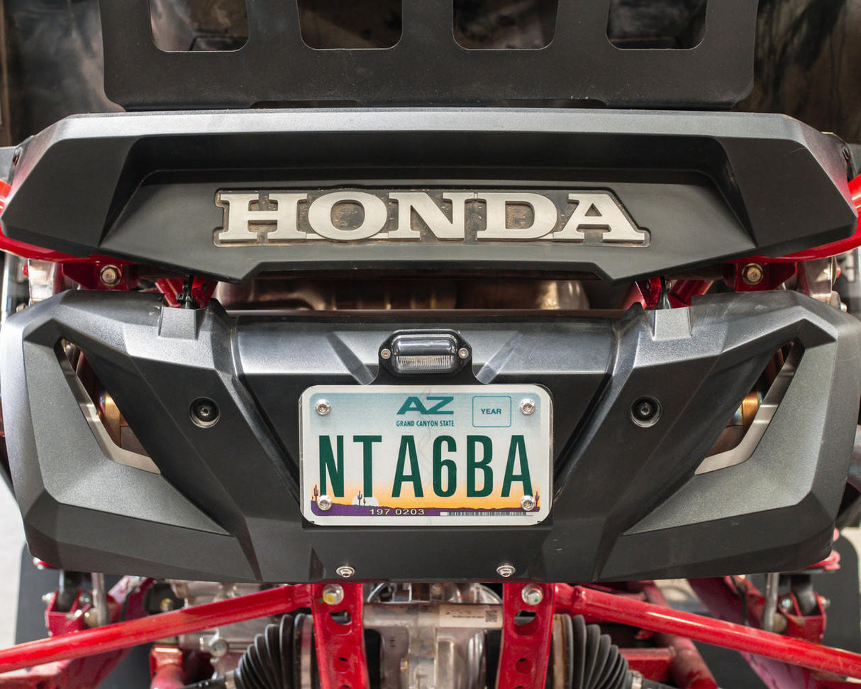 UTV INC HONDA TALON LED LIGHTED LICENSE PLATE MOUNTING KIT