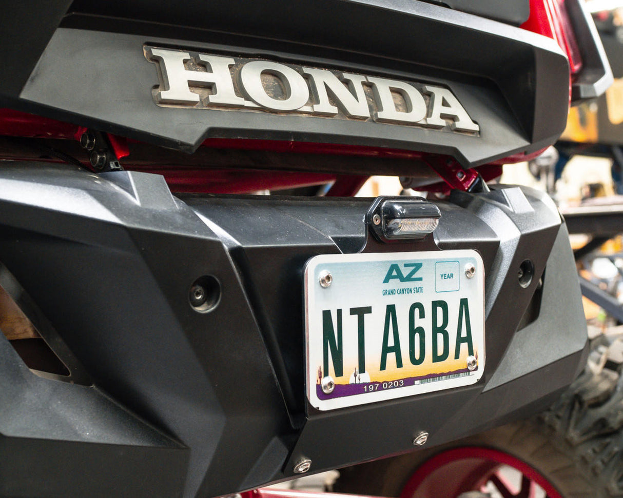 UTV INC HONDA TALON LED LIGHTED LICENSE PLATE MOUNTING KIT