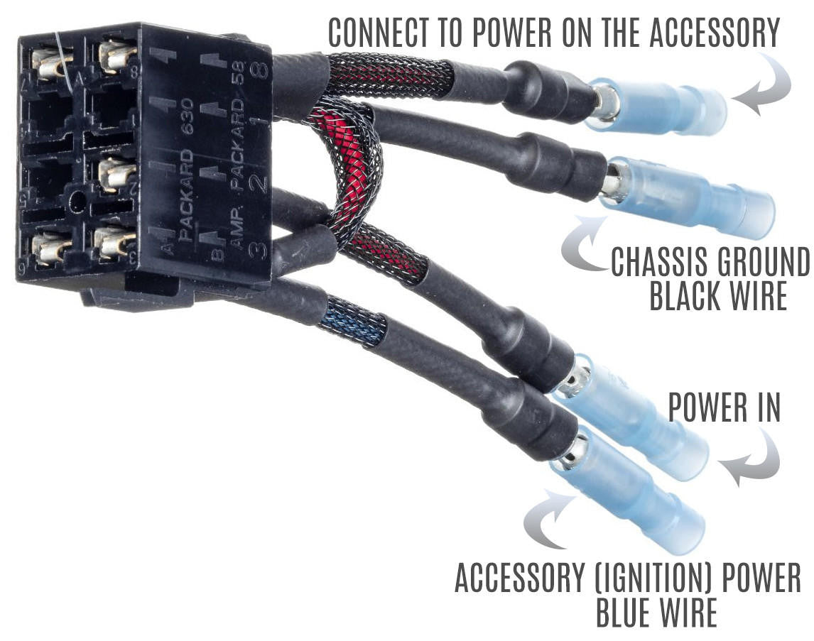 UTV INC PLUG AND PLAY WIRING HARNESS FOR DUAL LED BACK LIT SWITCH