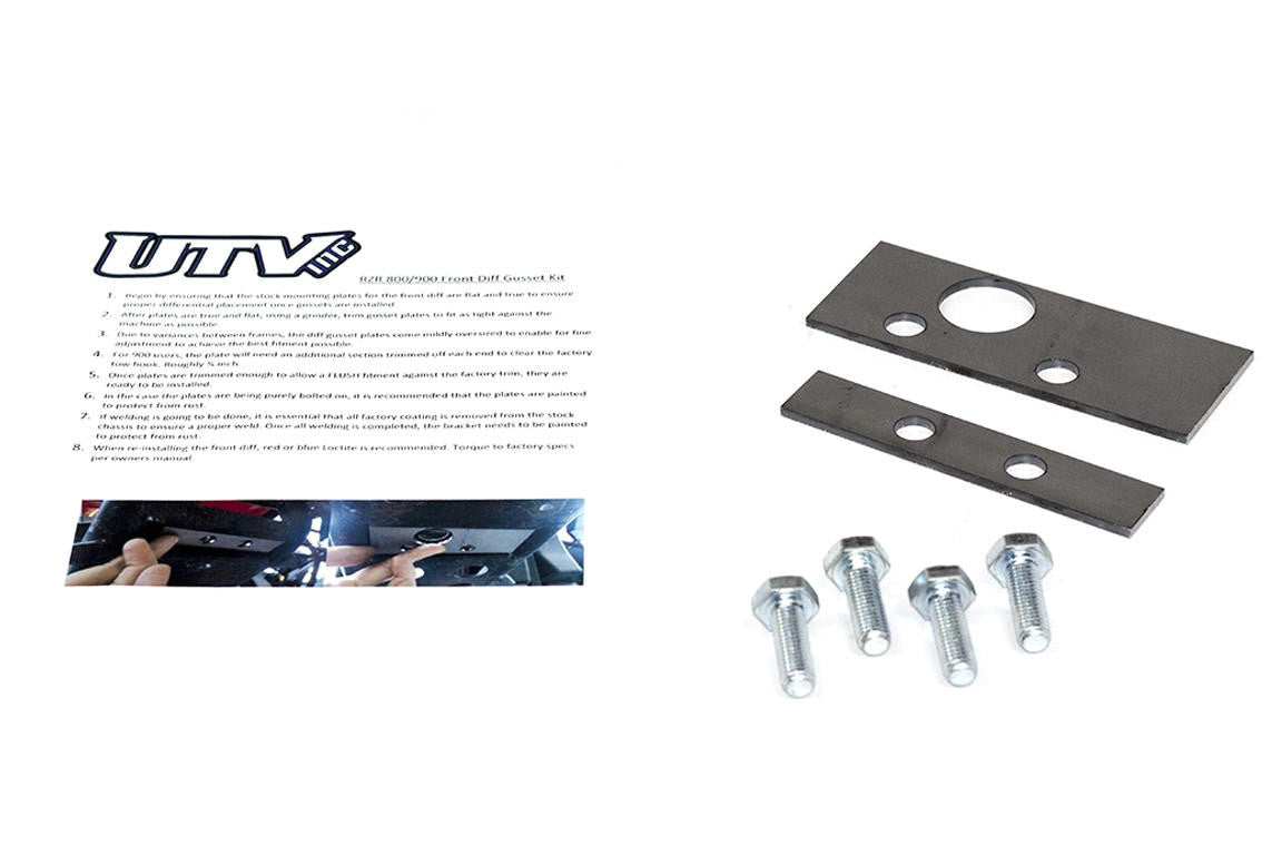 UTV INC POLARIS RZR 800 & 900 FRONT DIFFERENTIAL GUSSET KIT – UTV inc