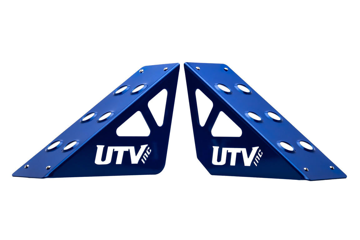 UTV INC POLARIS RZR BLUE DEAD PEDAL AND FOOT REST COVER SET