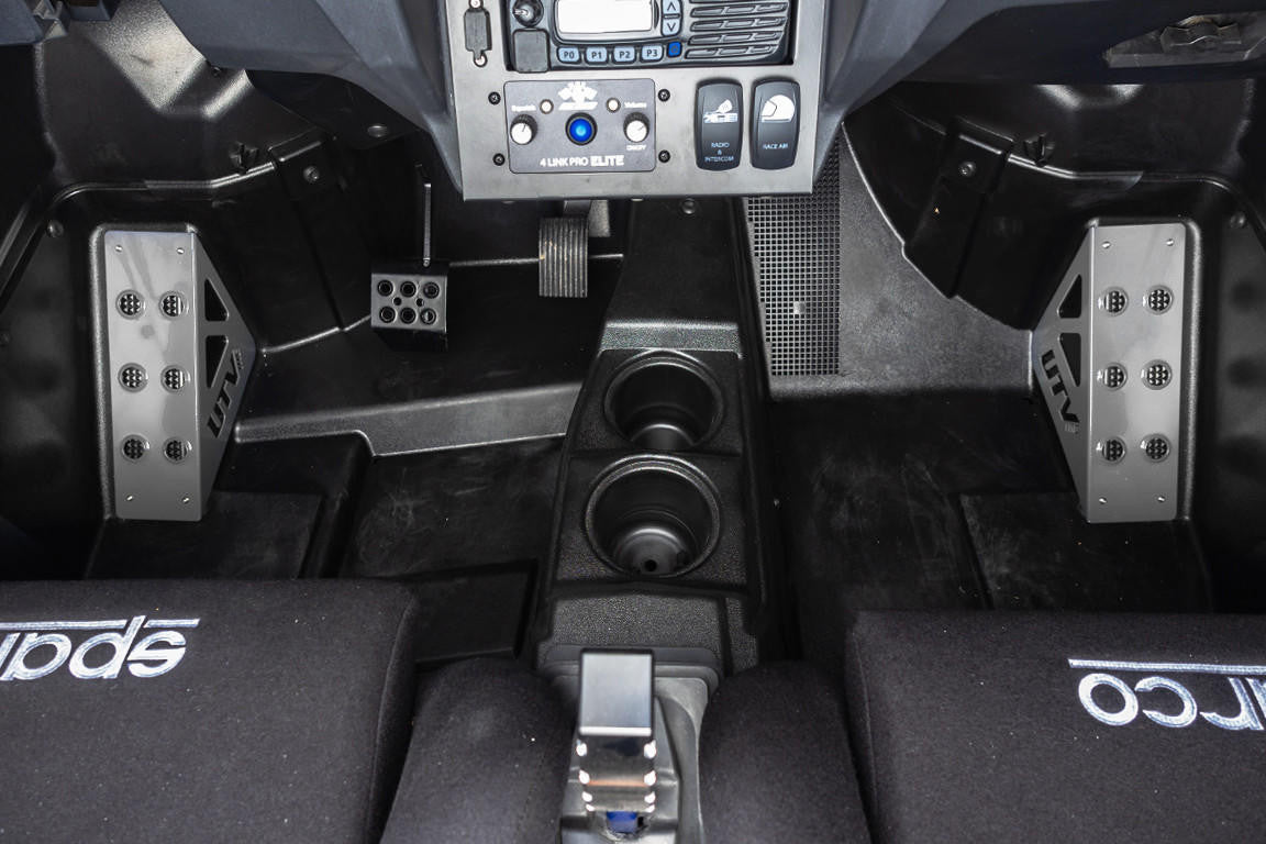 UTV INC POLARIS RZR DEAD PEDAL AND FOOT REST COVER SET