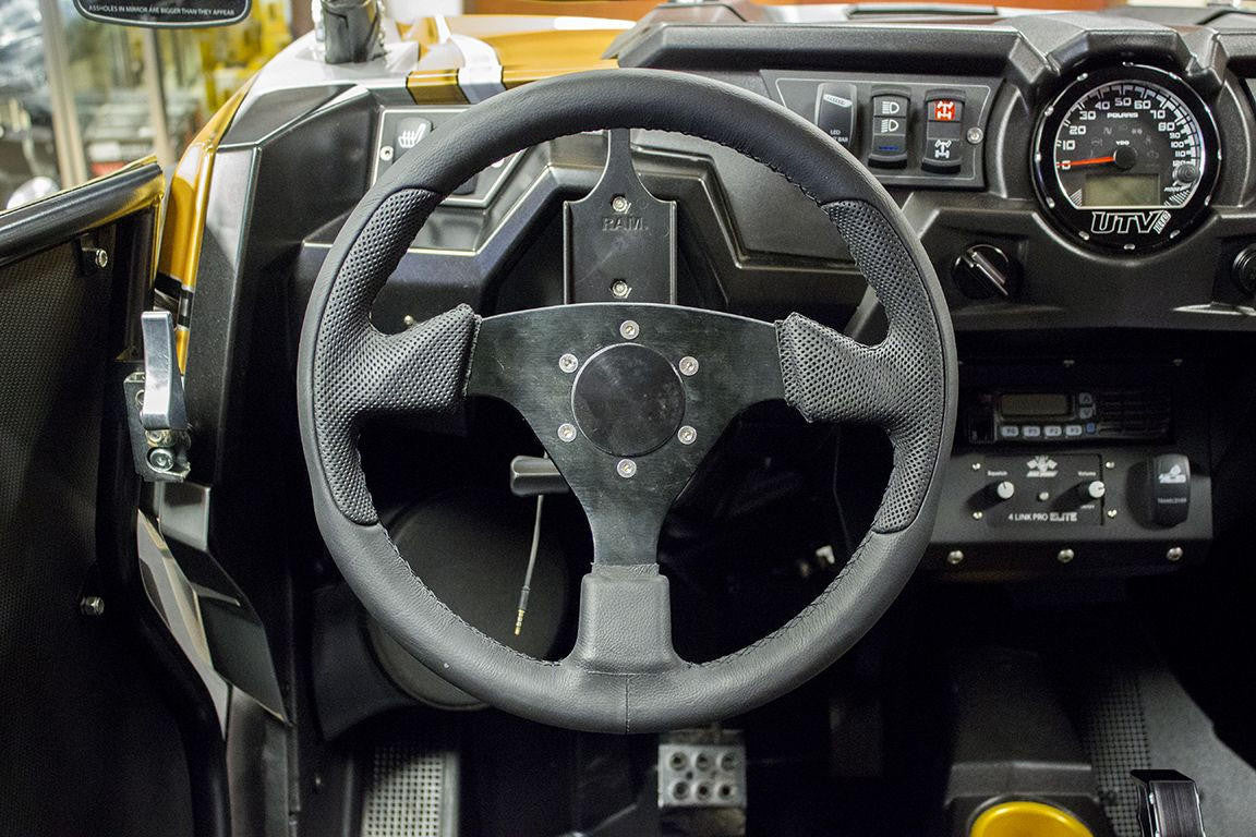 UTV INC POLARIS RZR IPHONE 5 BILLET STEERING WHEEL MOUNT