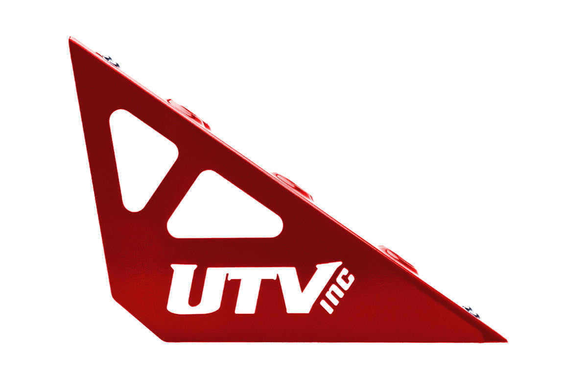 UTV INC POLARIS RZR RED DEAD PEDAL AND FOOT REST COVER SET