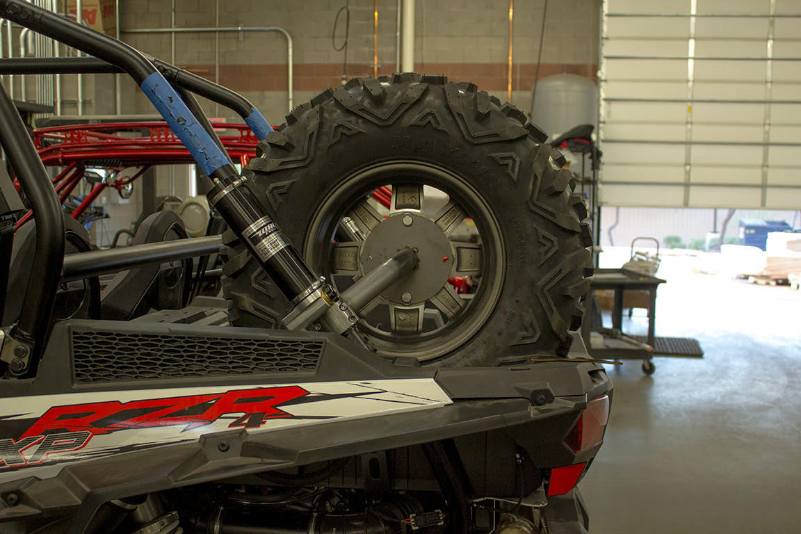 UTV INC POLARIS RZR XP 1000 BED SIDE SPARE TIRE MOUNT