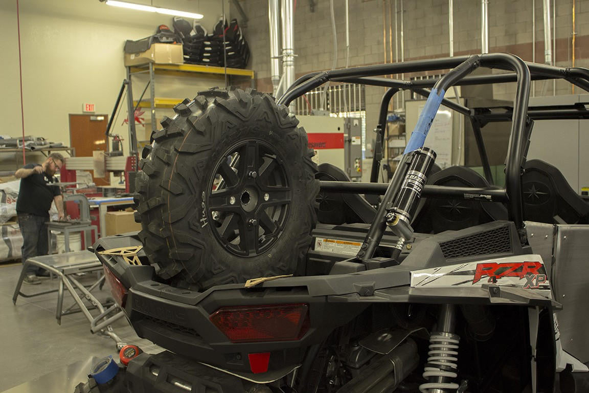 UTV INC POLARIS RZR XP 1000 BED SIDE SPARE TIRE MOUNT