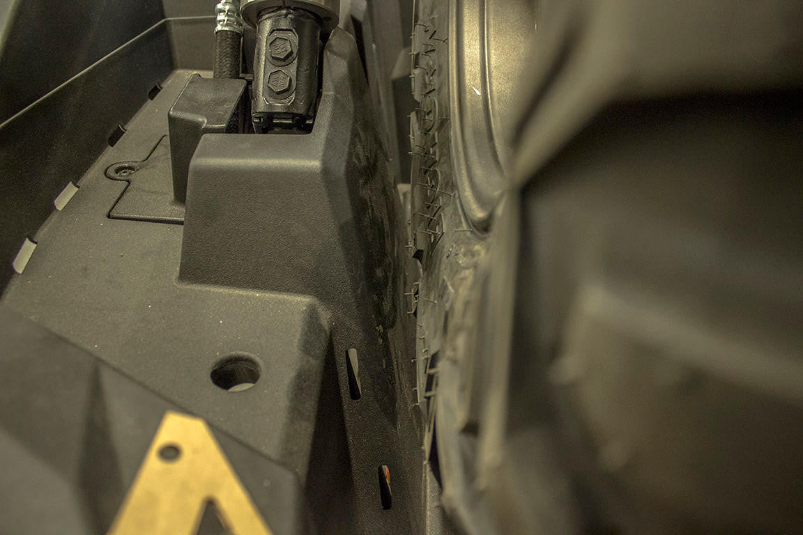 UTV INC POLARIS RZR XP 1000 BED SIDE SPARE TIRE MOUNT