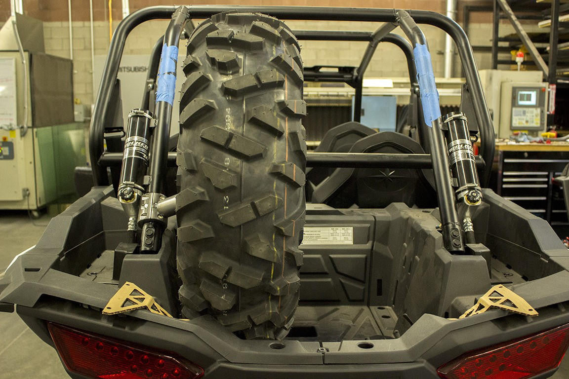 UTV INC POLARIS RZR XP 1000 BED SIDE SPARE TIRE MOUNT