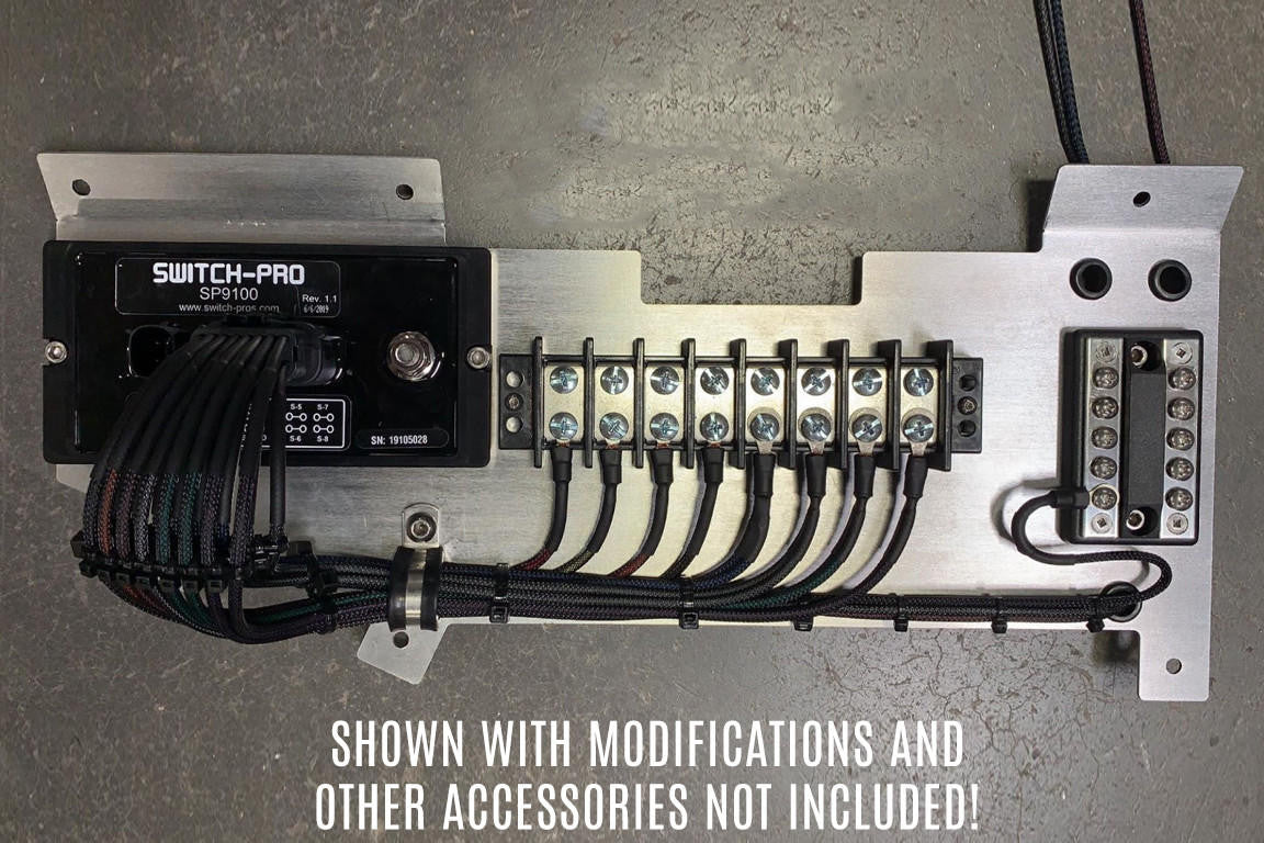 UTV INC POLARIS RZR XP TURBO S 12V ELECTRICAL ACCESSORY MOUNTING PLATE