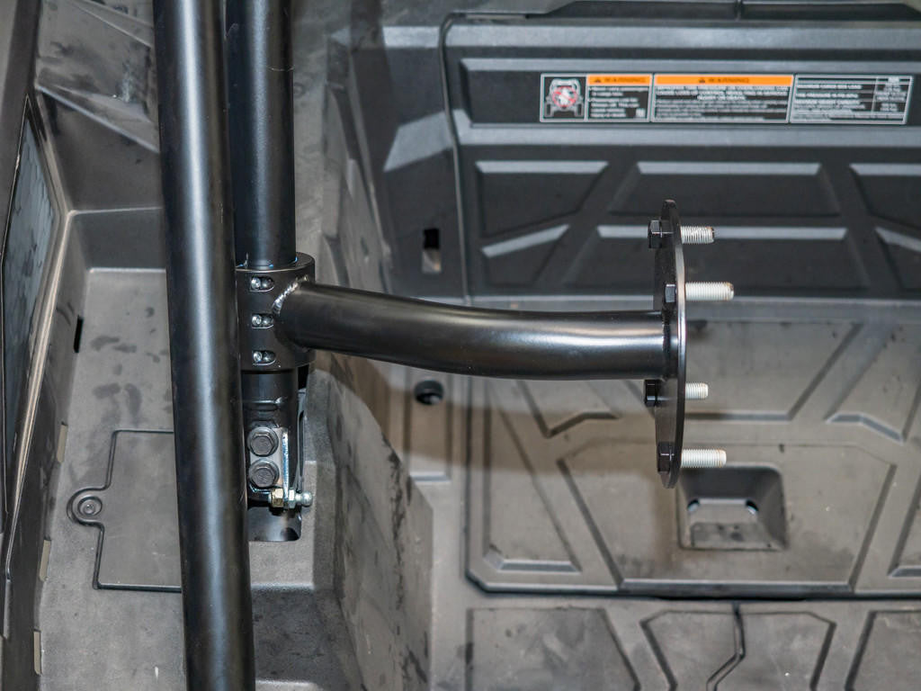 UTV INC POLARIS RZR XP TURBO S CLAMP ON IN THE BED SPARE TIRE MOUNT