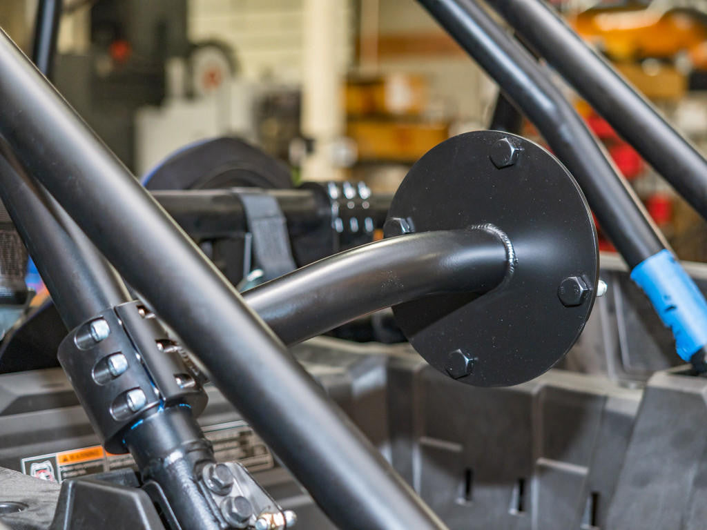 UTV INC POLARIS RZR XP TURBO S CLAMP ON IN THE BED SPARE TIRE MOUNT