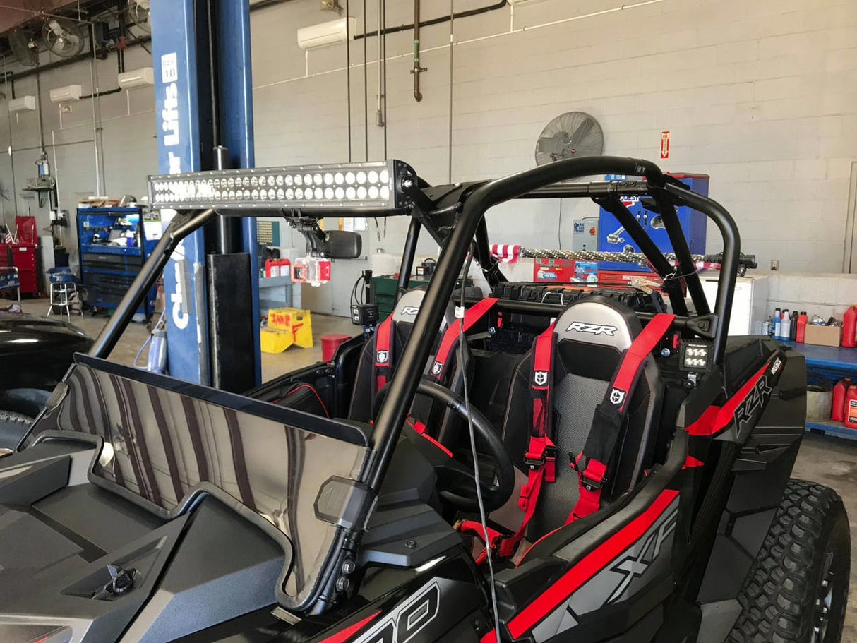 UTV INC POLARIS RZR XP TURBO S UNDER ROOF 30" LED LIGHT BAR MOUNTS