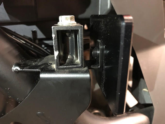 UTV INC RZR PRO R BILLET REGISTRATION STICKER MOUNT BLACK