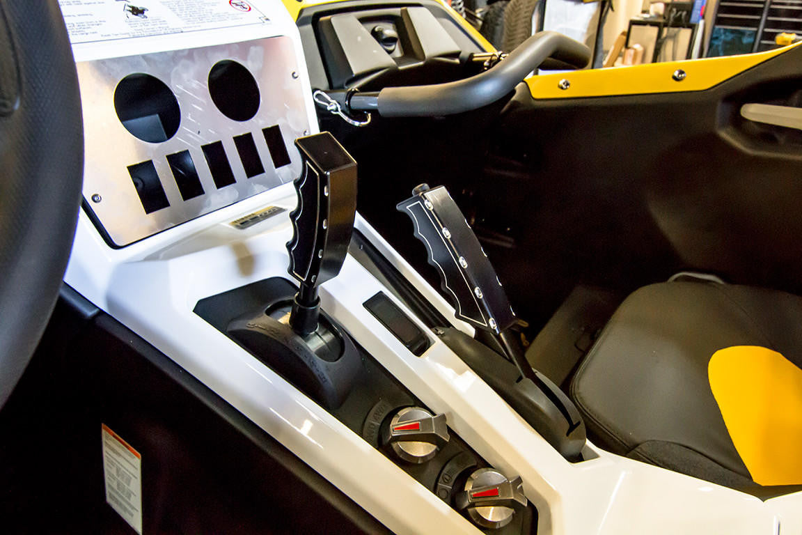 UTV INC YAMAHA YXZ1000R BLACK BILLET ALUMINUM PARKING BRAKE LEVER HANDLE COVER