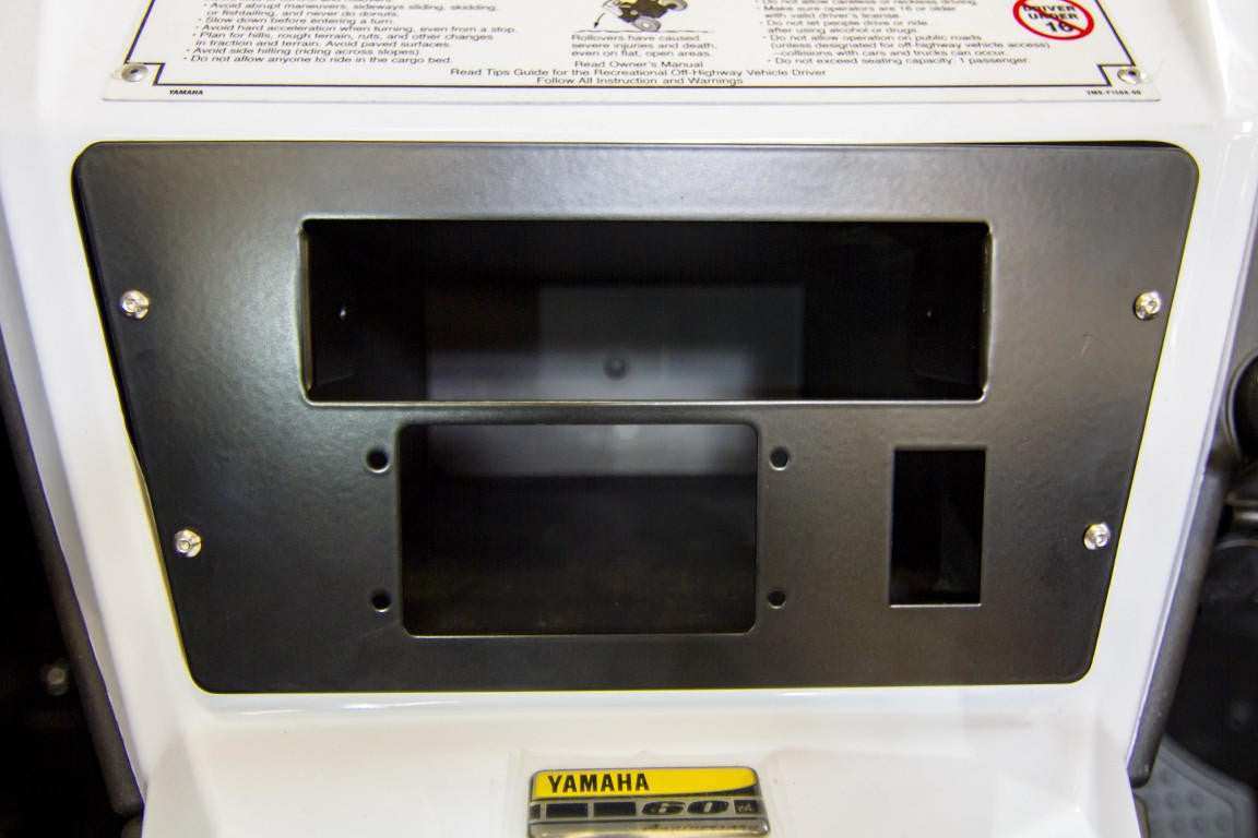 UTV INC YXZ1000 PCI INTERCOM AND TWO WAY RADIO MOUNT DASH PLATE