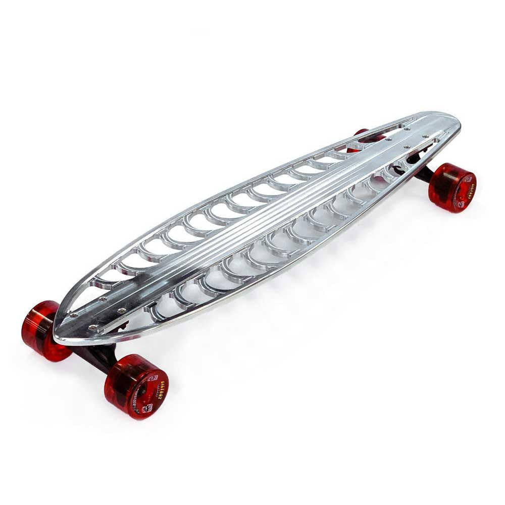 36" Billet Aluminum CNC Machined Longboard Skate Board Complete