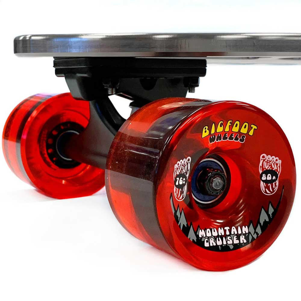 36" Billet Aluminum CNC Machined Longboard Skate Board Complete