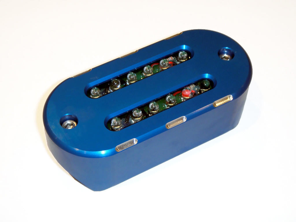 UTV INC 1.75" BLUE ANODIZED BILLET LED DOME LIGHT